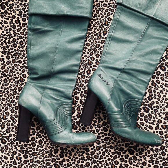 vintage miss sixty Italian leather knee high boots - Picture 3 of 7